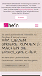 Mobile Screenshot of hein-gmbh.com