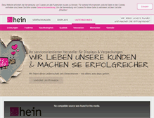 Tablet Screenshot of hein-gmbh.com